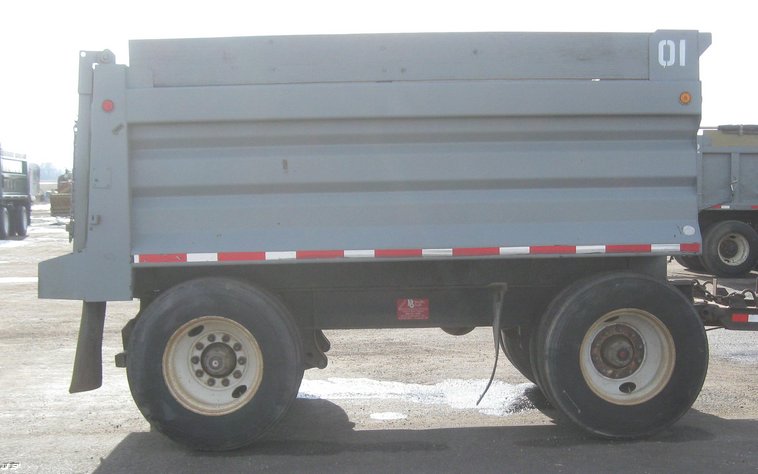 image for item 6796 1999 Neville Built 12' dump bed pup trailer
