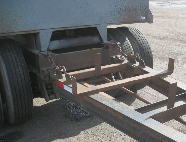 image for item 6796 1999 Neville Built 12' dump bed pup trailer