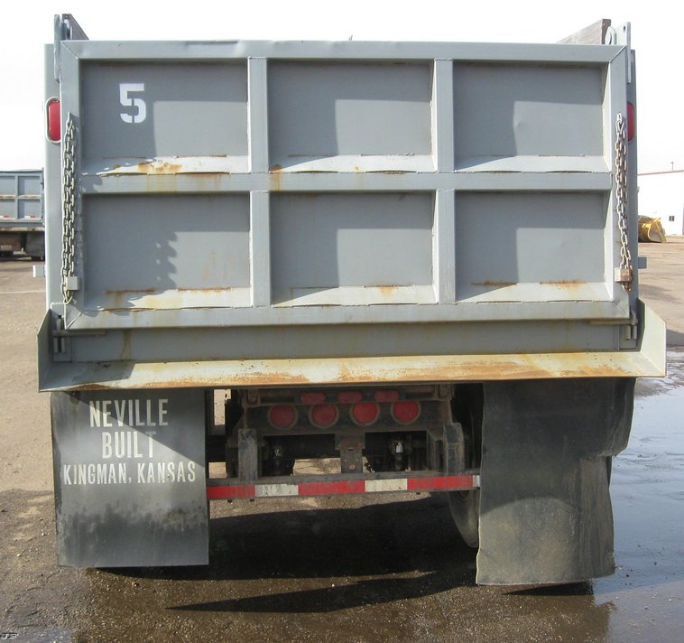 image for item 6797 1999 Neville Built 12' dump bed pup trailer