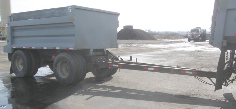 image for item 6797 1999 Neville Built 12' dump bed pup trailer
