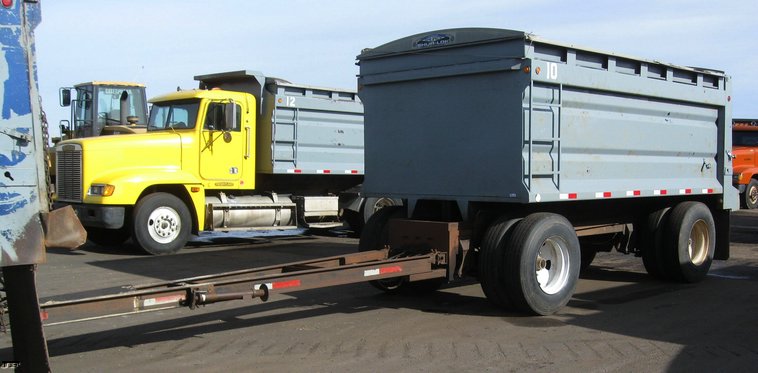 image for item 6798 2001 Trout Creek 15' dump bed pup trailer