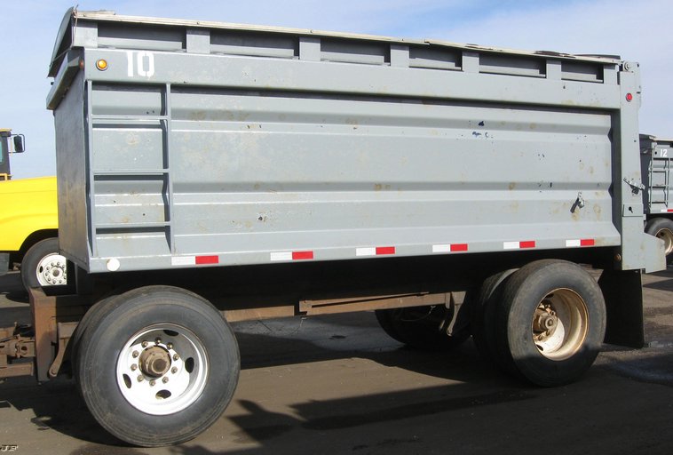 image for item 6798 2001 Trout Creek 15' dump bed pup trailer