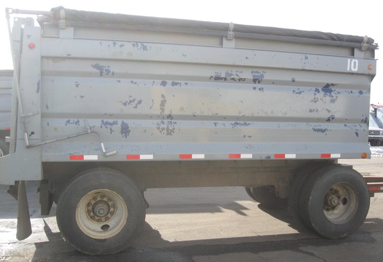 image for item 6798 2001 Trout Creek 15' dump bed pup trailer