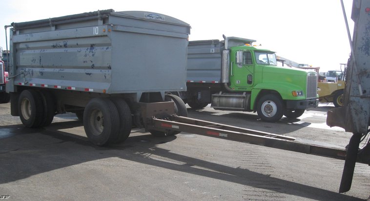 image for item 6798 2001 Trout Creek 15' dump bed pup trailer