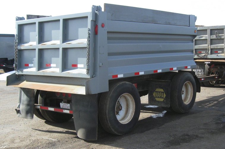 image for item 6799 1999 Neville Built 12' dump bed pup trailer