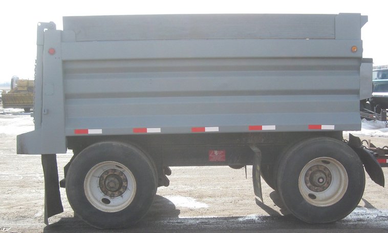 image for item 6799 1999 Neville Built 12' dump bed pup trailer