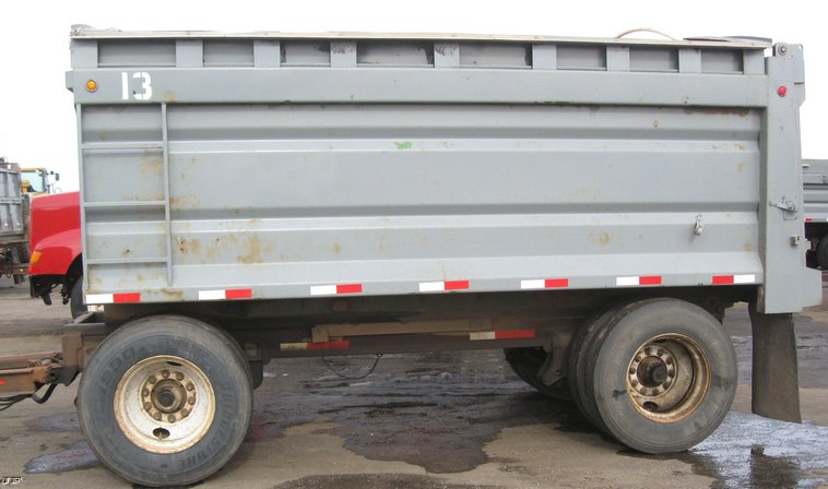 image for item 6801 2001 Trout Creek 15' dump bed pup trailer