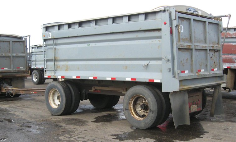 image for item 6801 2001 Trout Creek 15' dump bed pup trailer