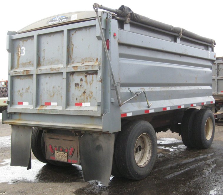 image for item 6801 2001 Trout Creek 15' dump bed pup trailer