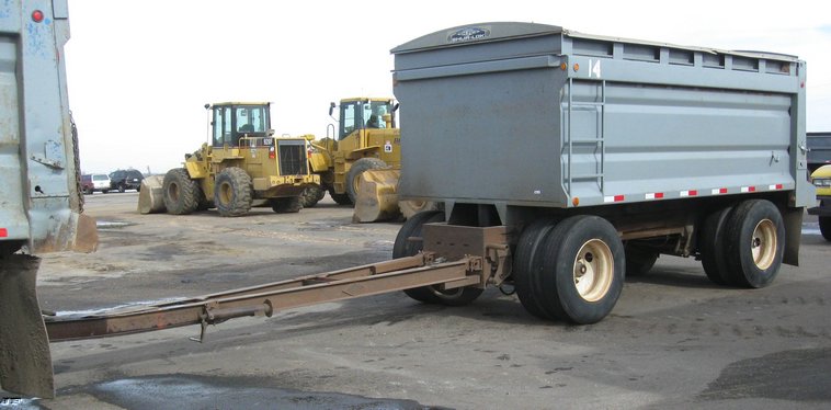 image for item 6802 2001 Trout Creek 15' dump bed pup trailer