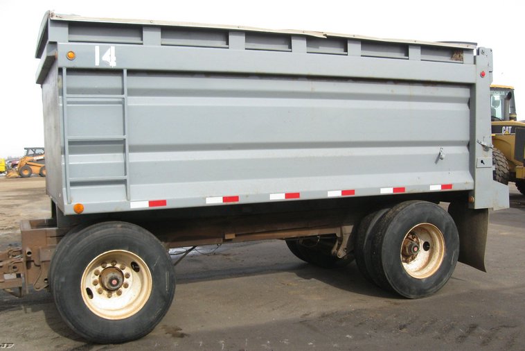 image for item 6802 2001 Trout Creek 15' dump bed pup trailer