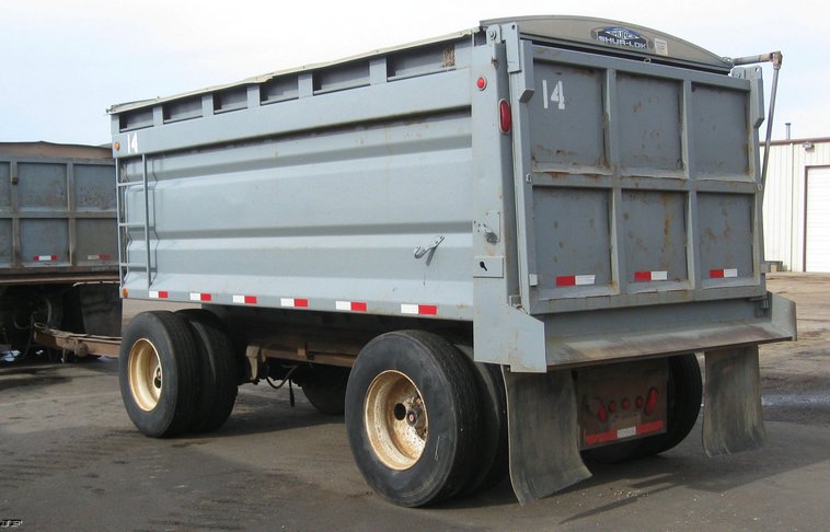 image for item 6802 2001 Trout Creek 15' dump bed pup trailer