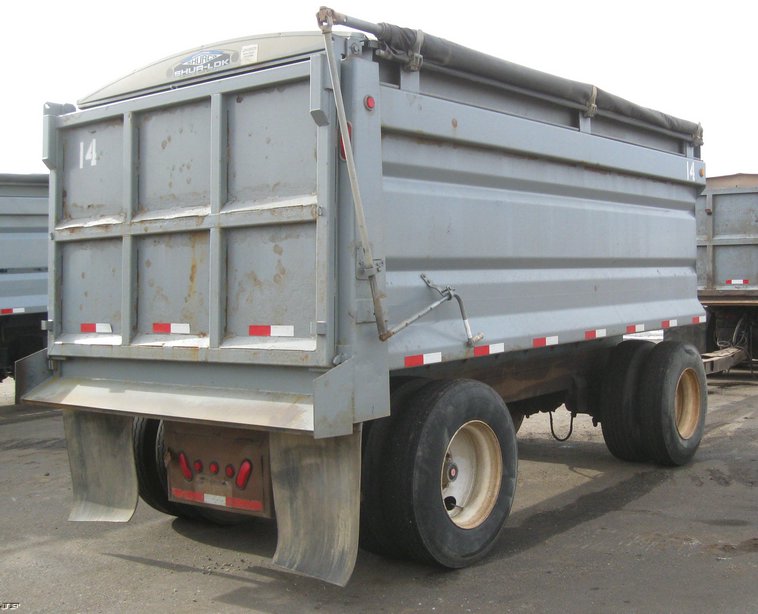 image for item 6802 2001 Trout Creek 15' dump bed pup trailer