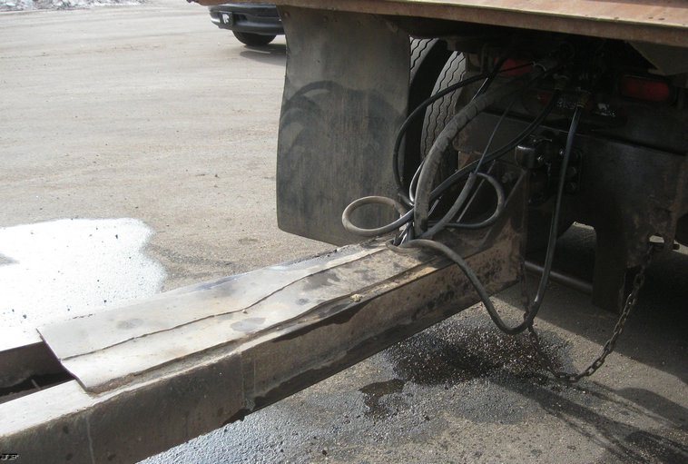 image for item 6802 2001 Trout Creek 15' dump bed pup trailer