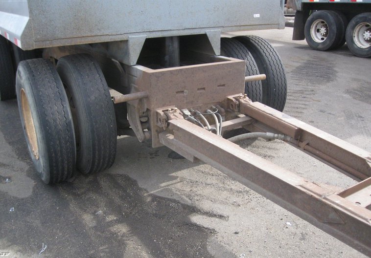 image for item 6802 2001 Trout Creek 15' dump bed pup trailer