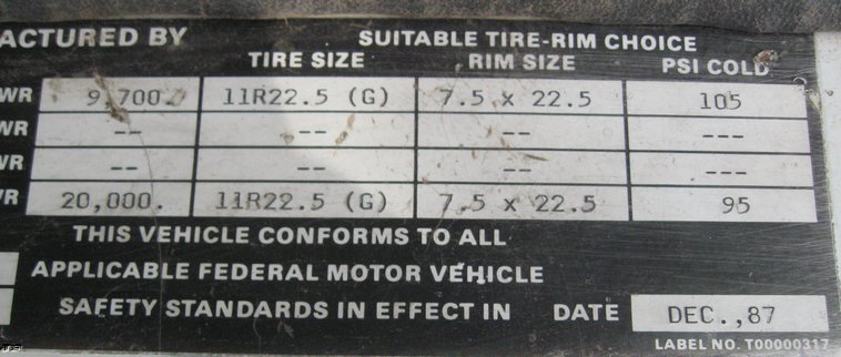 image for item 6803 1988 Kenworth flat bed truck