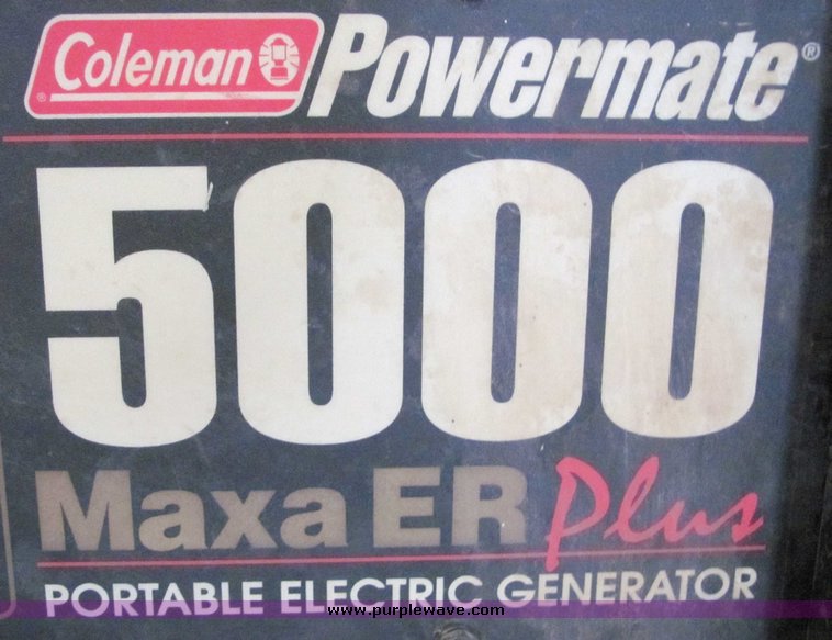 image for item 7040 Coleman Powermate 5000 Maxa ER Plus generator