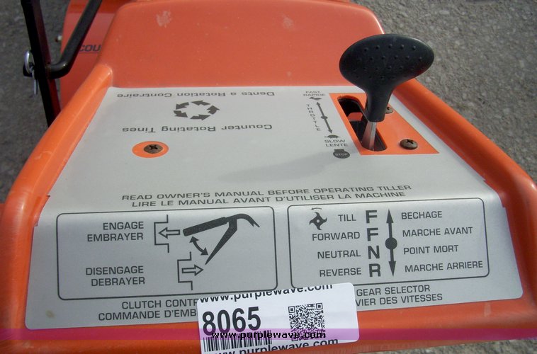 image for item 8065 2009 Husqvarna 650RTT 17" forward drive, reverse tine tiller