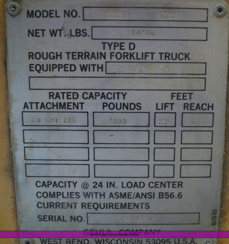 image for item 8077 Gehl Dynamite telehandler