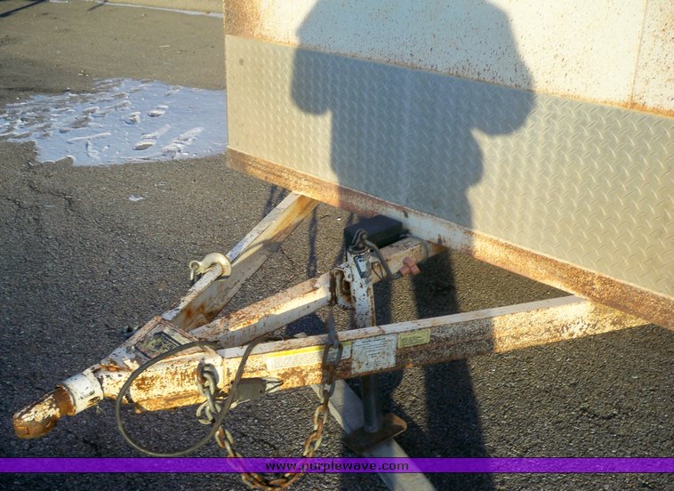 image for item 8080 1998 Iron Ox 14' tandem axle enclosed trailer