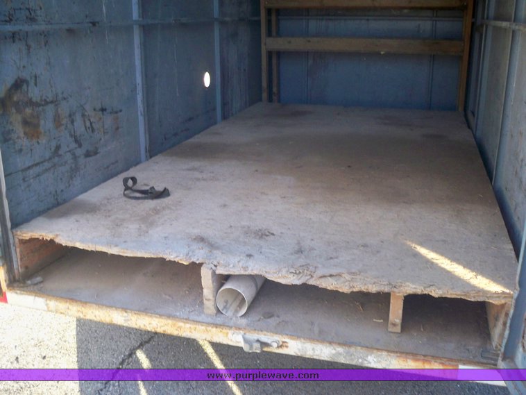 image for item 8080 1998 Iron Ox 14' tandem axle enclosed trailer