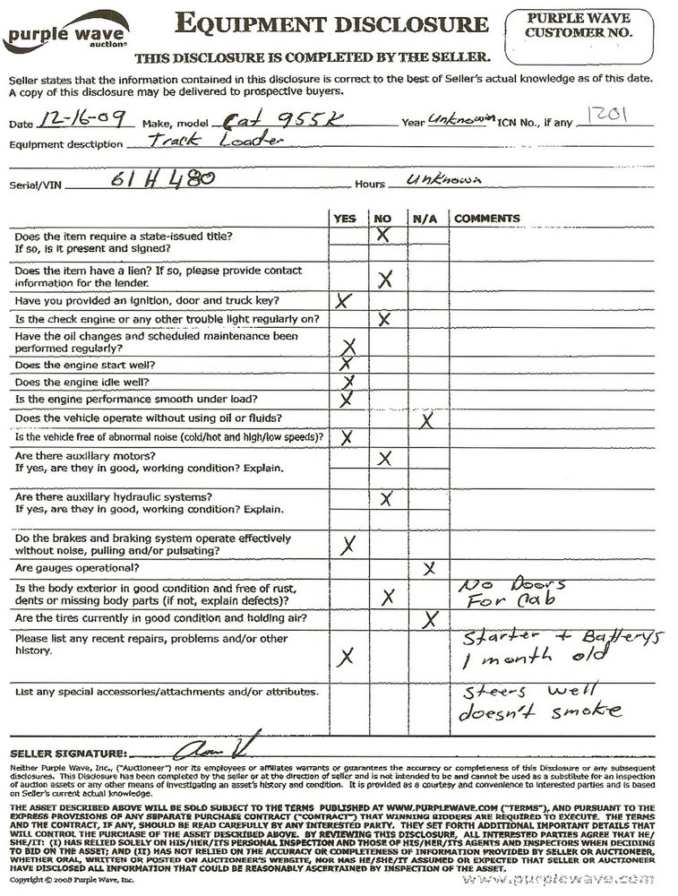 image for item 1201 1967 Caterpillar 955K track loader