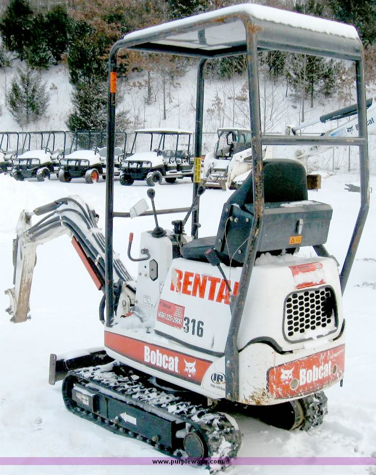 image for item 5206 2005 Bobcat 316 compact excavator