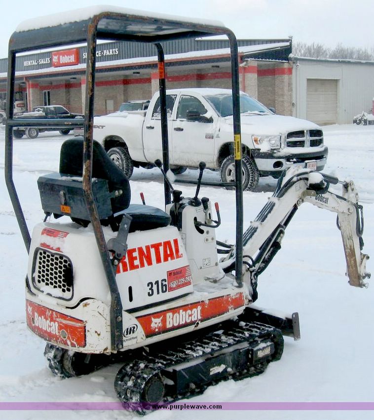 image for item 5206 2005 Bobcat 316 compact excavator