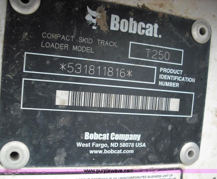 image for item 5209 2006 Bobcat T250 compact track loader