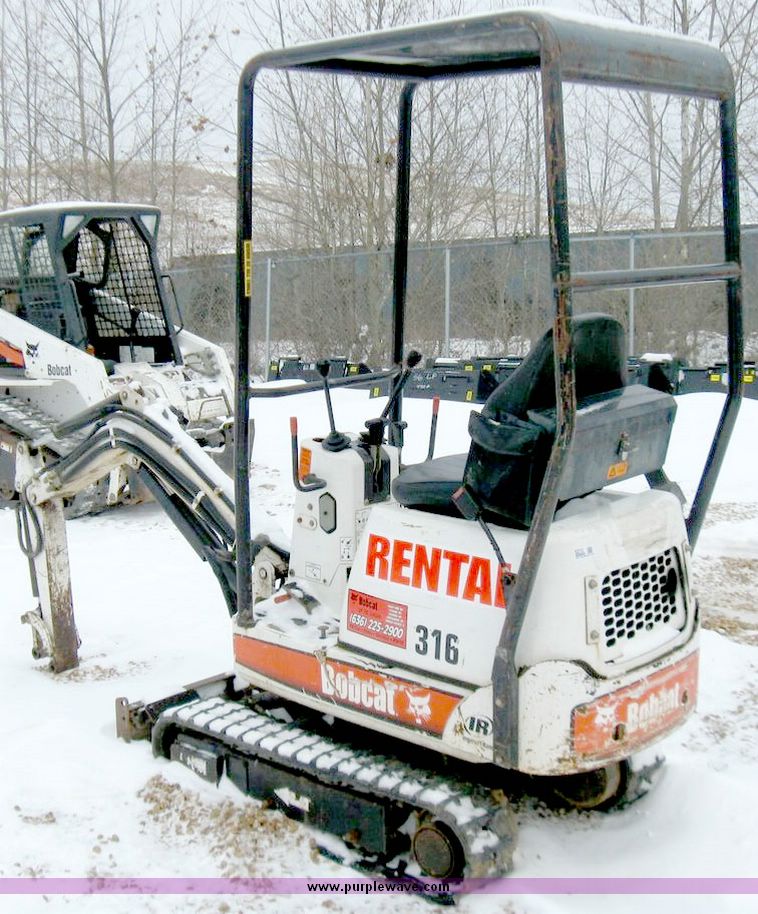 image for item 5213 2003 Bobcat 316 compact excavator