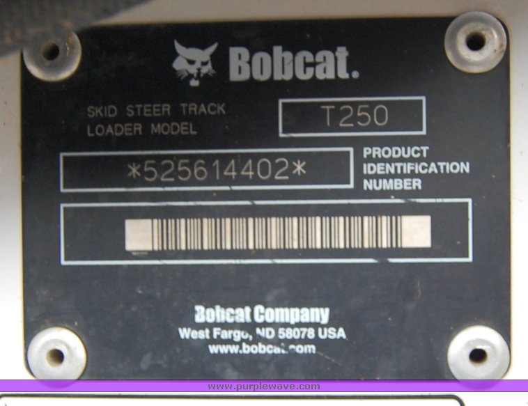 image for item 6035 2005 Bobcat T250 compact track loader