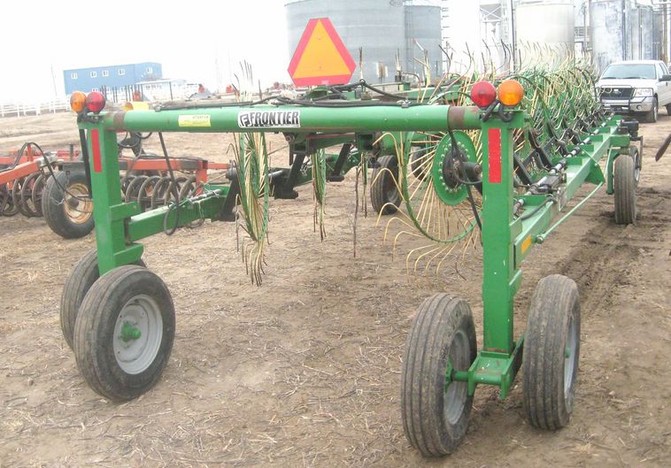 image for item 3777 Frontier WR1216 double windrow wheel rake