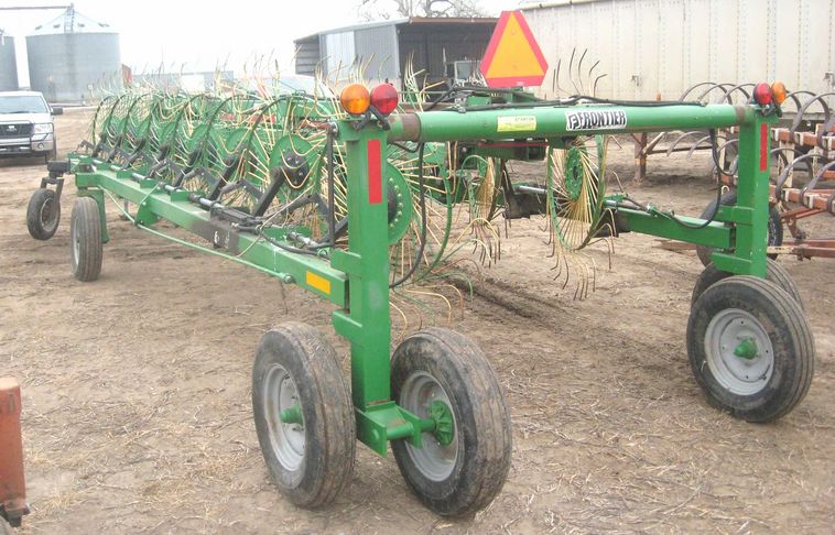 image for item 3777 Frontier WR1216 double windrow wheel rake