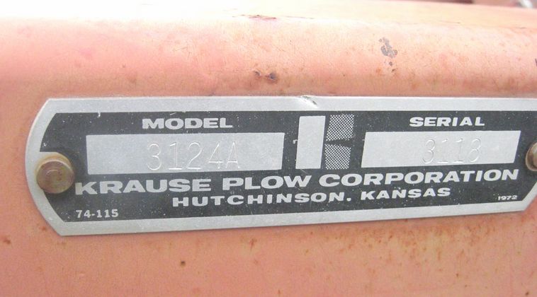 image for item 3799 Krause 3124 field cultivator with front trash disc and pickers