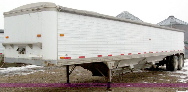 image for item 6822 1984 Timpte 42' double hopper grain trailer