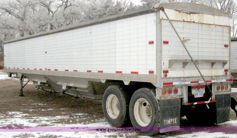 image for item 6822 1984 Timpte 42' double hopper grain trailer