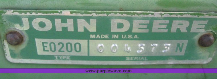 image for item 6830 John Deere E0200 stack wagon