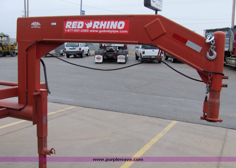 image for item 7035 Red Rhino 36' tandem axle round bale trailer