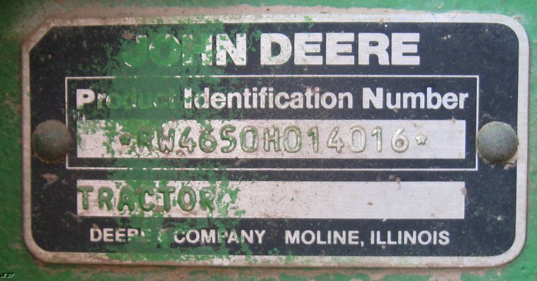 image for item 8032 1987 John Deere 4650 tractor