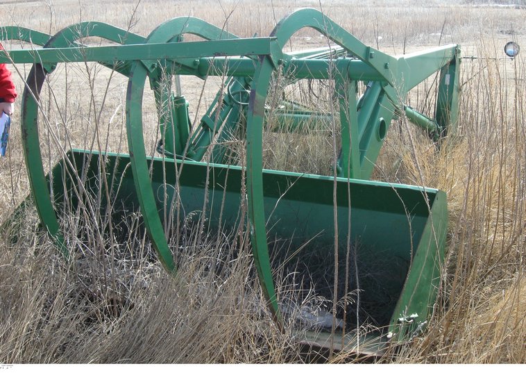John Deere loader with grapple fork in Burlington , CO Item 8035 sold