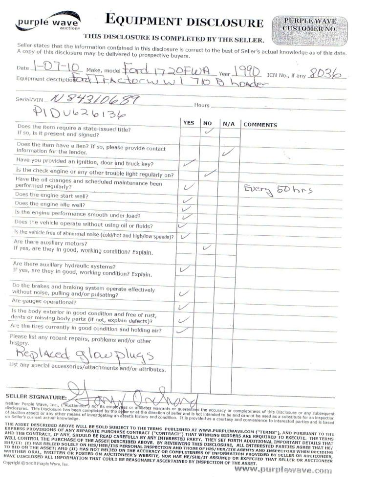 image for item 8036 1988 Ford 1720 tractor with loader