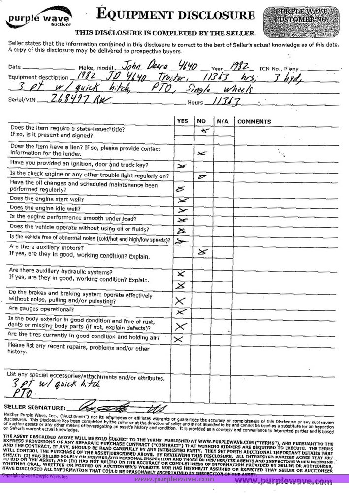 image for item 8600 1981 John Deere 4640