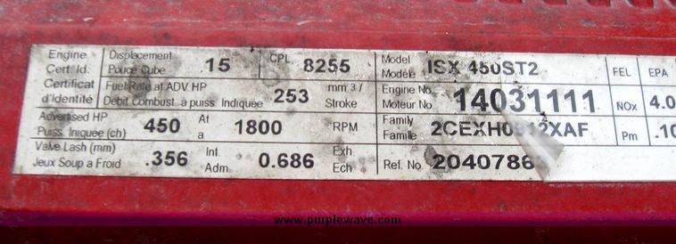 image for item 1101 2003 Volvo 770 semi truck