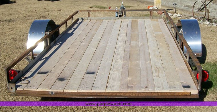 image for item 1103 Shop built single axle trailer