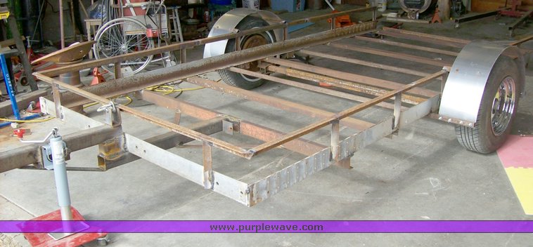 image for item 1103 Shop built single axle trailer