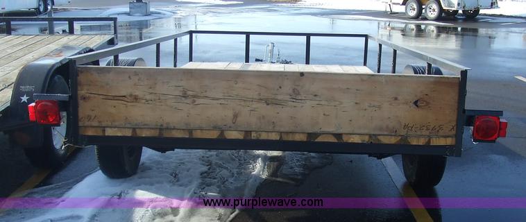 image for item 6622 Shop built single axle trailer