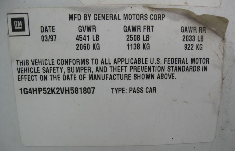 image for item 6650 1997 Buick Lesabre custom