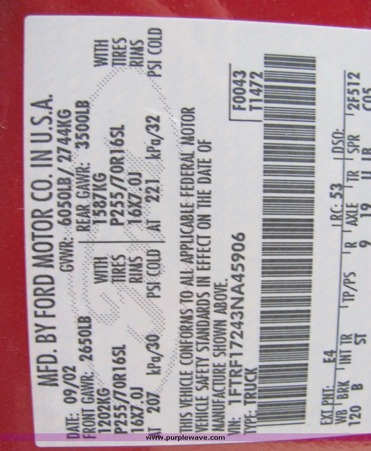 image for item 7039 2003 Ford Sport