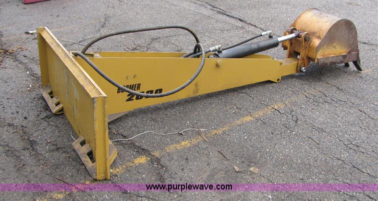 image for item 7051 Lackender Fabrications Boomer 2000 quick attach backhoe skid steer attachment