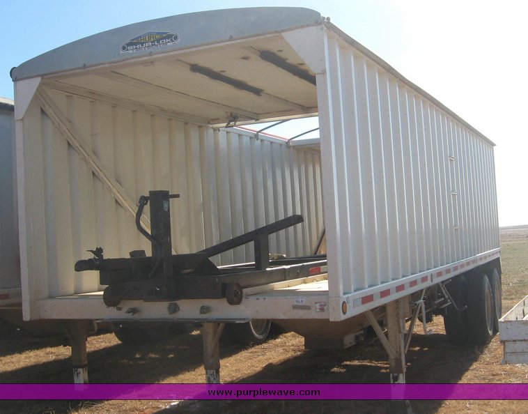 image for item 3813 2004 Shopbuilt grain hopper trailer with header cradle